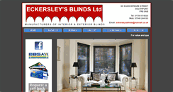 Desktop Screenshot of eckersleysblinds.co.uk